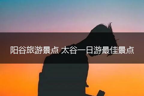 阳谷旅游景点 太谷一日游最佳景点