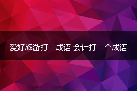 爱好旅游打一成语 会计打一个成语