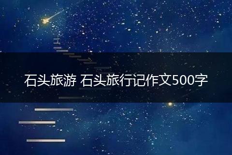 石头旅游 石头旅行记作文500字
