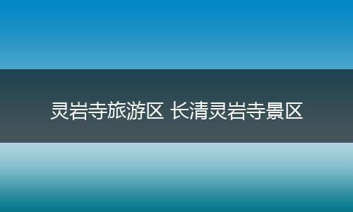 灵岩寺旅游区 长清灵岩寺景区