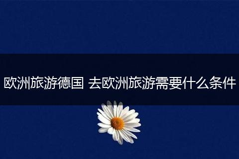 欧洲旅游德国 去欧洲旅游需要什么条件