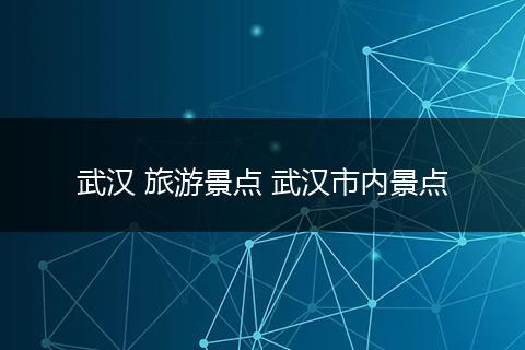 武汉 旅游景点 武汉市内景点