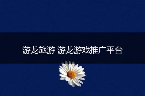 游龙旅游 游龙游戏推广平台