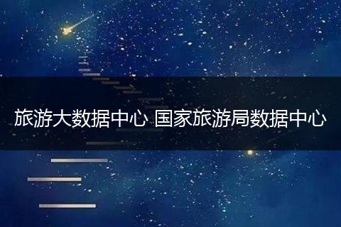 旅游大数据中心 国家旅游局数据中心