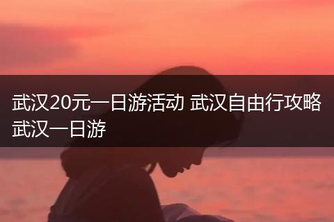 武汉20元一日游活动 武汉自由行攻略武汉一日游