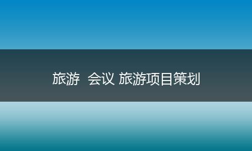 旅游  会议 旅游项目策划