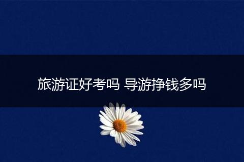 旅游证好考吗 导游挣钱多吗