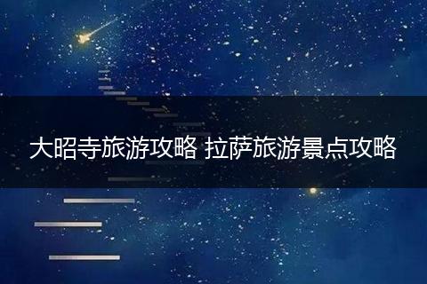 大昭寺旅游攻略 拉萨旅游景点攻略