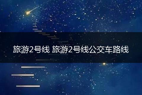 旅游2号线 旅游2号线公交车路线