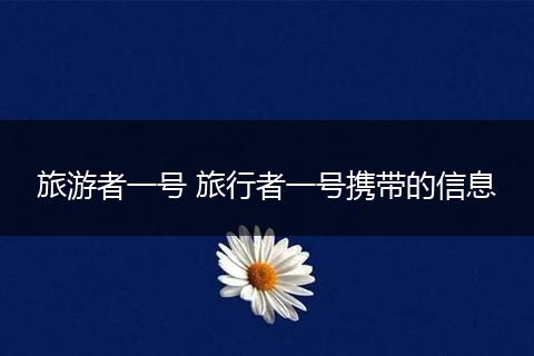 旅游者一号 旅行者一号携带的信息