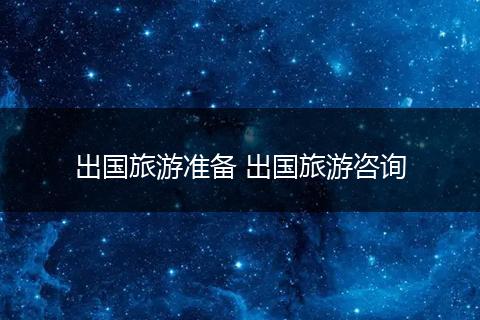 出国旅游准备 出国旅游咨询