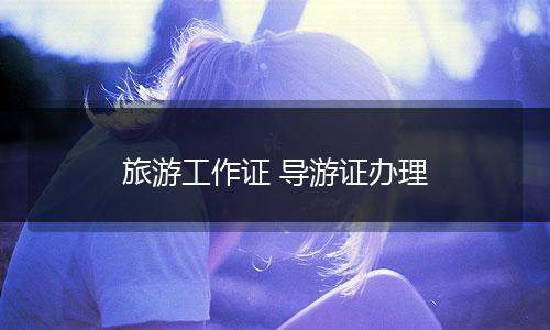 旅游工作证 导游证办理