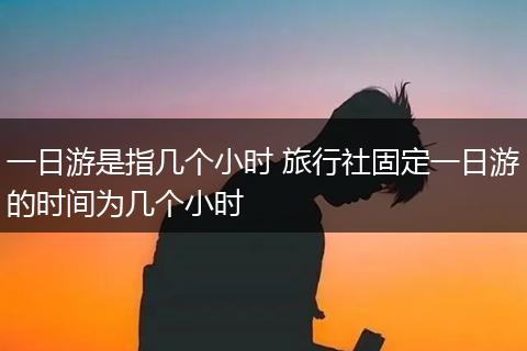 一日游是指几个小时 旅行社固定一日游的时间为几个小时