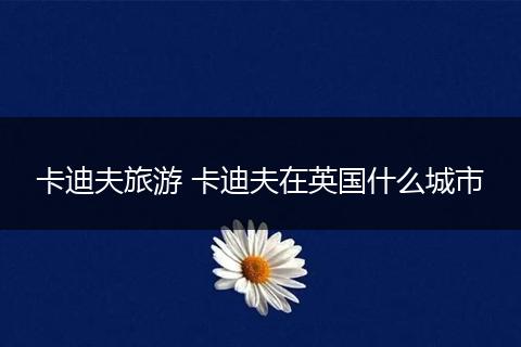 卡迪夫旅游 卡迪夫在英国什么城市