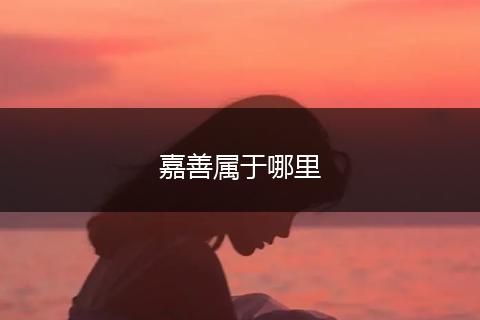 嘉善属于哪里