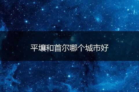 平壤和首尔哪个城市好