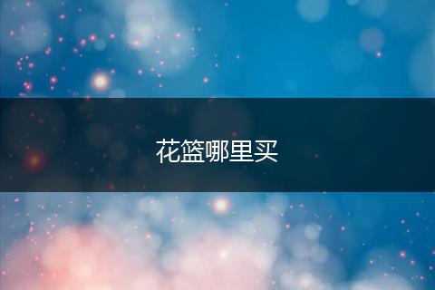 花篮哪里买