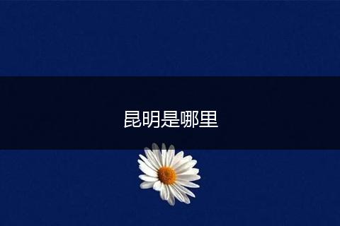 昆明是哪里