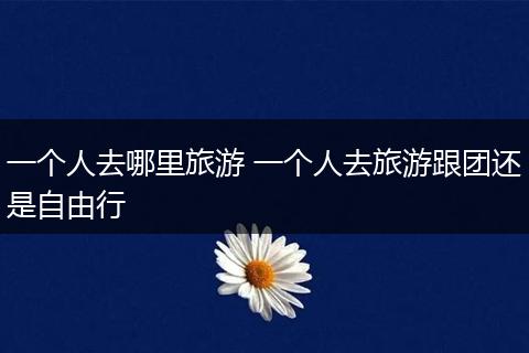 一个人去哪里旅游 一个人去旅游跟团还是自由行