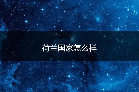 荷兰国家怎么样