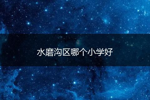 水磨沟区哪个小学好