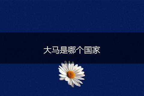 大马是哪个国家