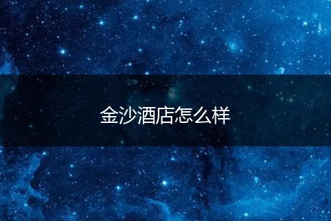 金沙酒店怎么样