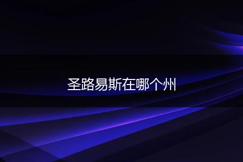 圣路易斯在哪个州