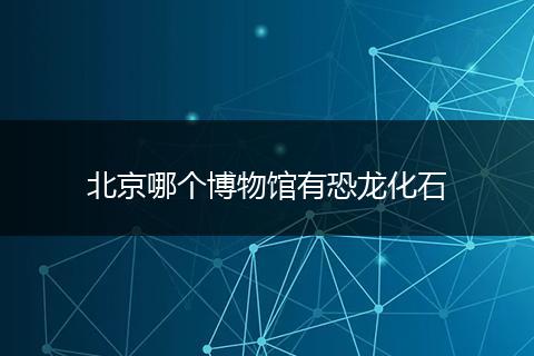 北京哪个博物馆有恐龙化石