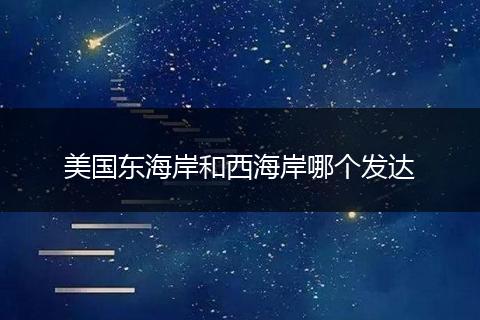 美国东海岸和西海岸哪个发达