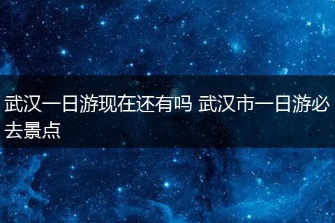 武汉一日游现在还有吗 武汉市一日游必去景点