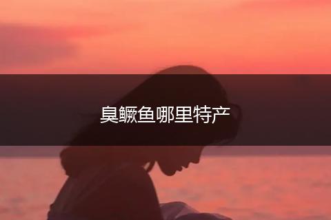 臭鳜鱼哪里特产