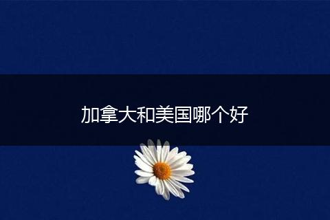 加拿大和美国哪个好