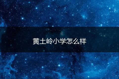 黄土岭小学怎么样
