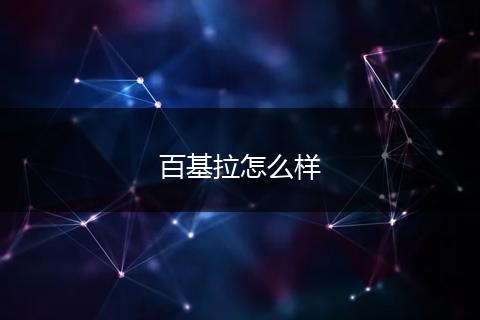 百基拉怎么样