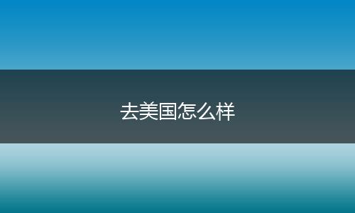 去美国怎么样