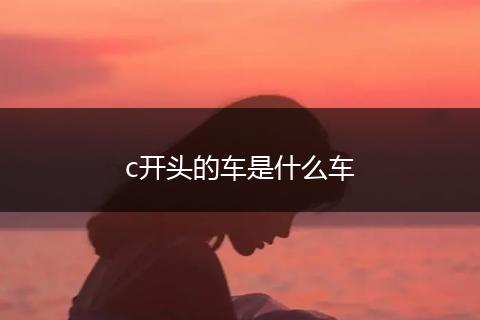 c开头的车是什么车