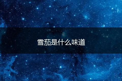 雪茄是什么味道