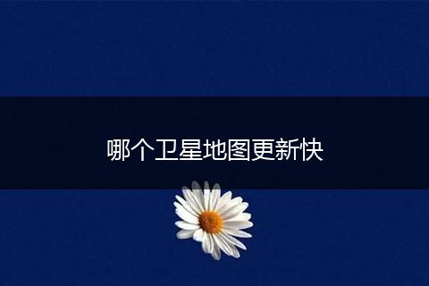哪个卫星地图更新快