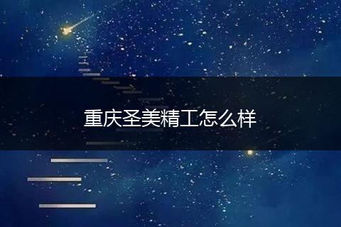 重庆圣美精工怎么样