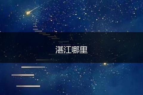 湛江哪里