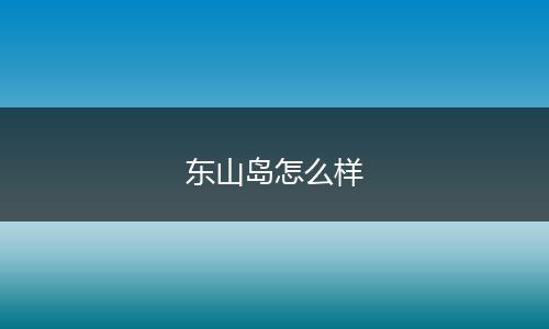 东山岛怎么样