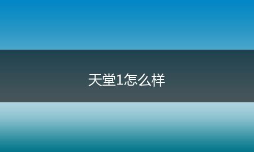 天堂1怎么样