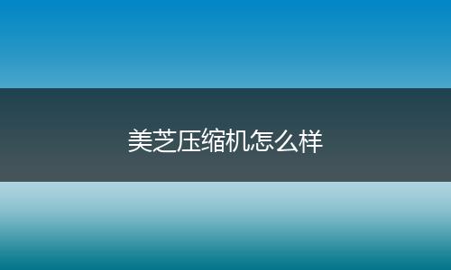 美芝压缩机怎么样
