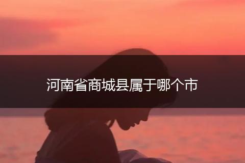 河南省商城县属于哪个市
