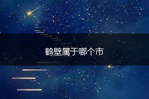 鹤壁属于哪个市