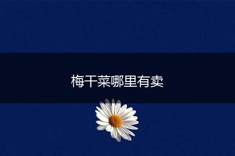 梅干菜哪里有卖