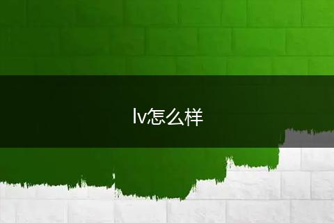 lv怎么样