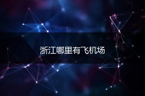 浙江哪里有飞机场