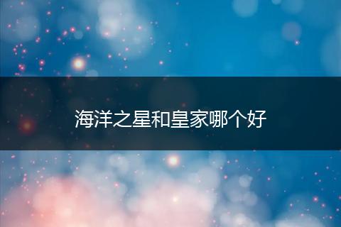 海洋之星和皇家哪个好